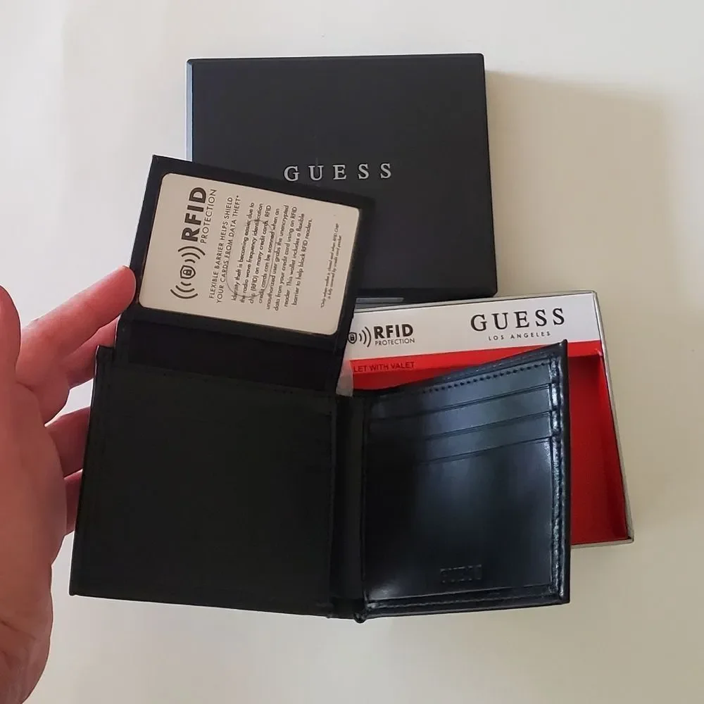 🤩New authentic guess real leather men's wallet